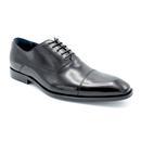 Paolo Vandini Thistle Mod Oxford Shoes in Black Leather	